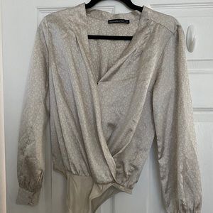 Abercombie & Fitch satin bodysuit